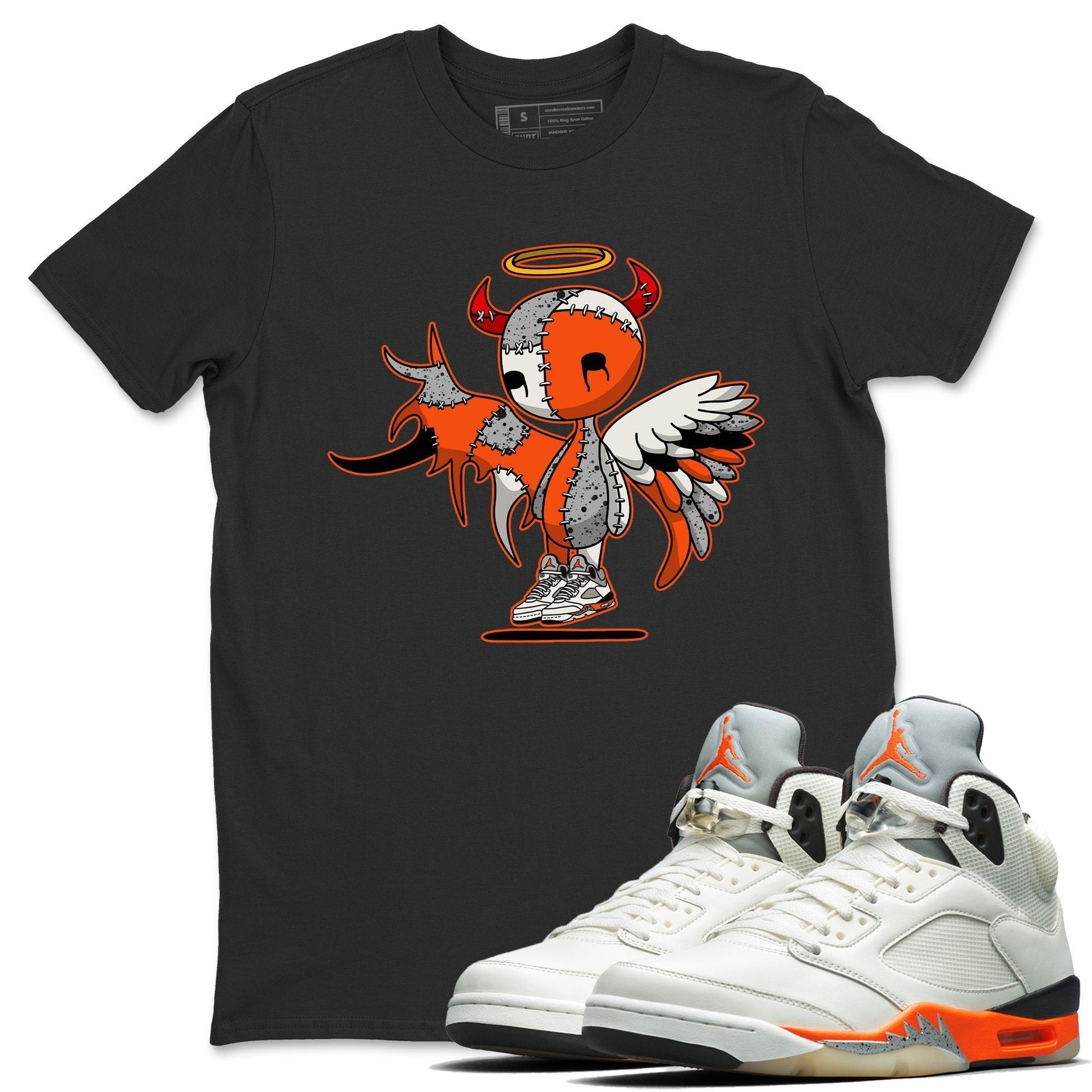 Jordan 5 Shattered Backboard Sneaker Match Tees Devil Angel Sneaker Tees Jordan 5 Shattered Backboard Sneaker Release Tees Unisex Shirts
