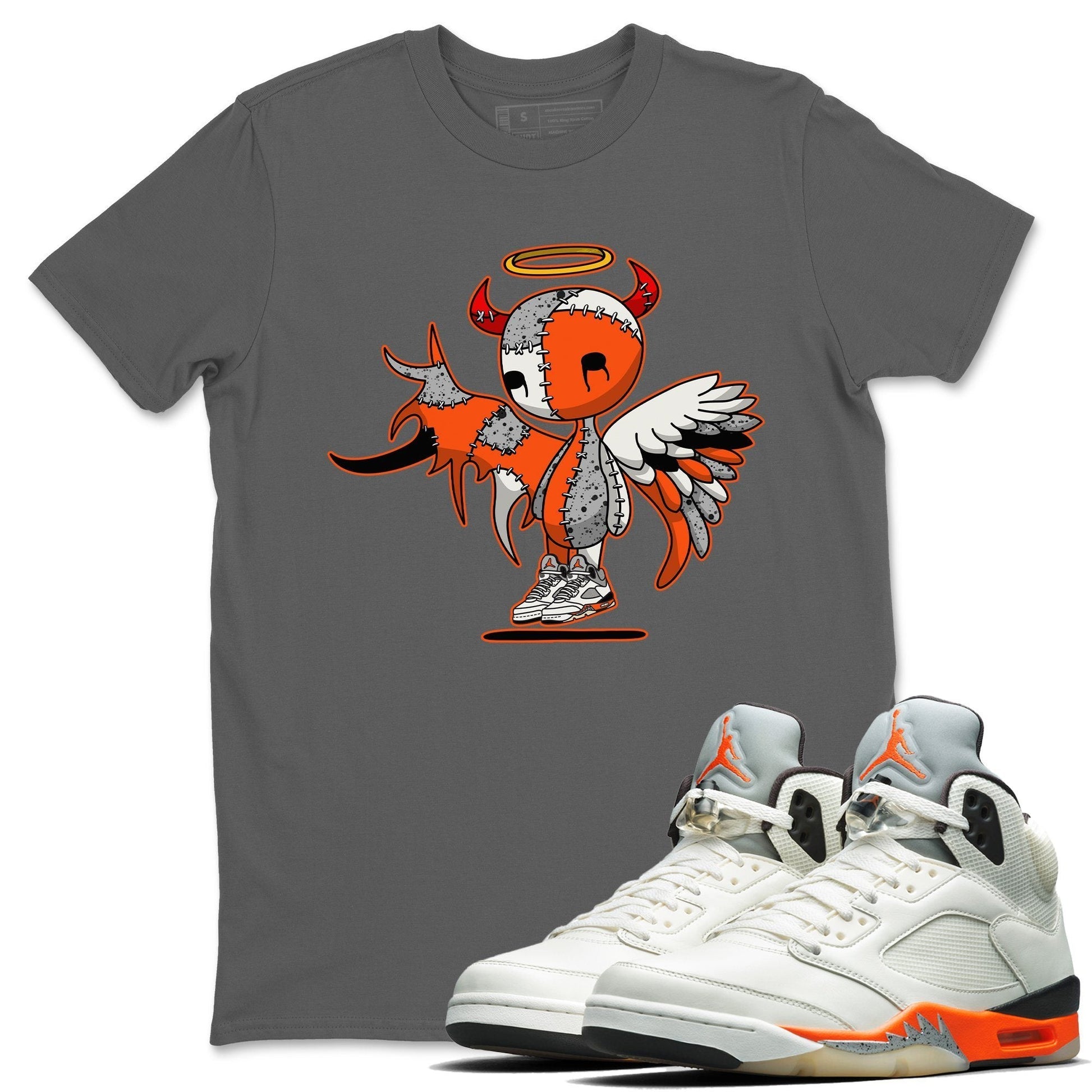 Jordan 5 Shattered Backboard Sneaker Match Tees Devil Angel Sneaker Tees Jordan 5 Shattered Backboard Sneaker Release Tees Unisex Shirts