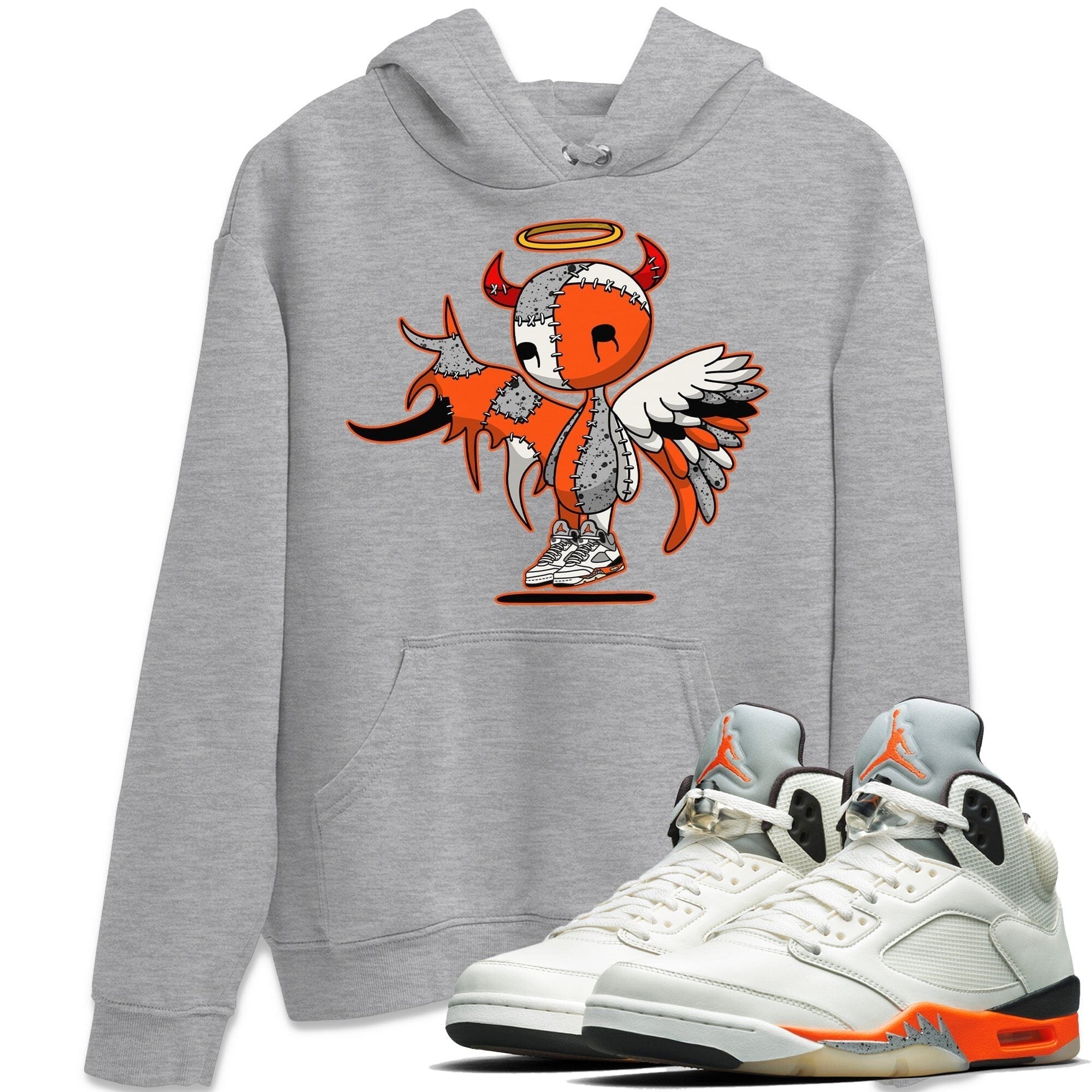 Jordan 5 Shattered Backboard Sneaker Match Tees Devil Angel Sneaker Tees Jordan 5 Shattered Backboard Sneaker Release Tees Unisex Shirts