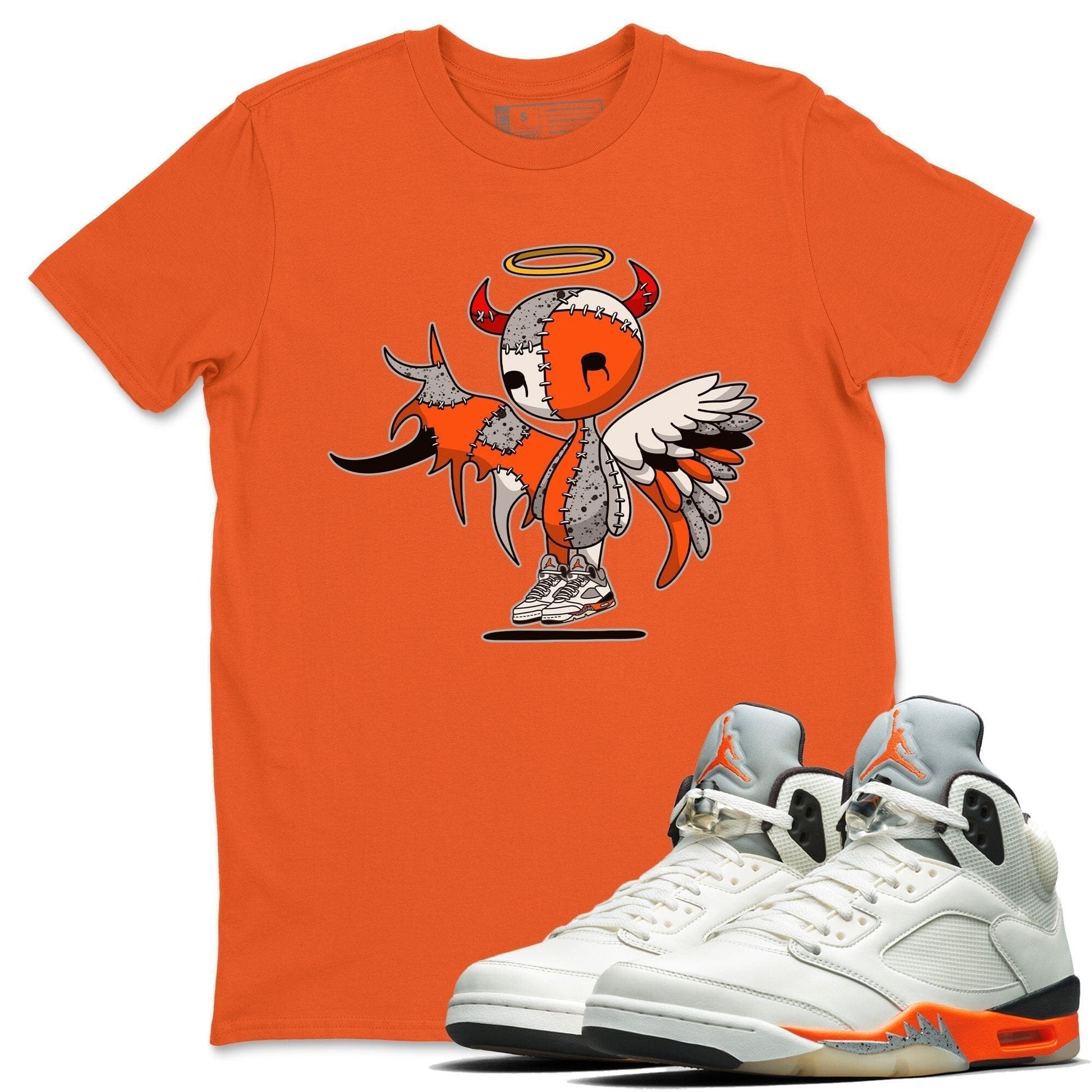 Jordan 5 Shattered Backboard Sneaker Match Tees Devil Angel Sneaker Tees Jordan 5 Shattered Backboard Sneaker Release Tees Unisex Shirts