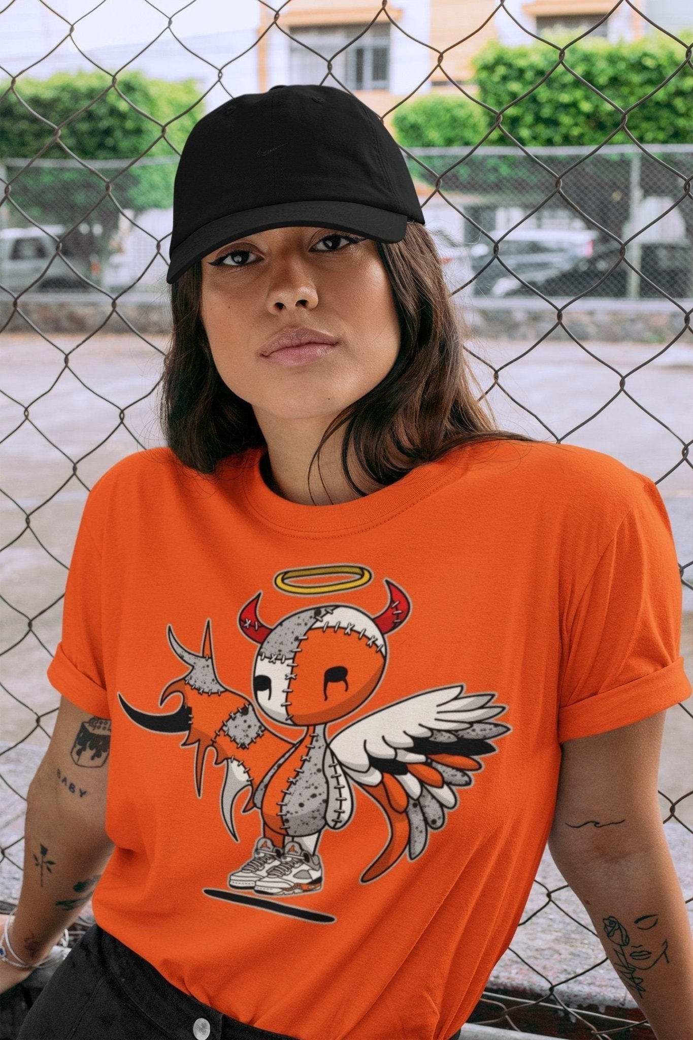 Jordan 5 Shattered Backboard Sneaker Match Tees Devil Angel Sneaker Tees Jordan 5 Shattered Backboard Sneaker Release Tees Unisex Shirts