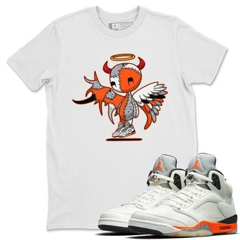 Jordan 5 Shattered Backboard Sneaker Match Tees Devil Angel Sneaker Tees Jordan 5 Shattered Backboard Sneaker Release Tees Unisex Shirts