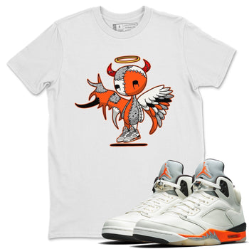 Jordan 5 Shattered Backboard Sneaker Match Tees Devil Angel Sneaker Tees Jordan 5 Shattered Backboard Sneaker Release Tees Unisex Shirts