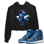Jordan 1 Dark Marina Blue Sneaker Match Tees Devil Angel Sneaker Tees Jordan 1 Dark Marina Blue Sneaker Release Tees Women's Shirts