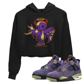 Jordan 4 Canyon Purple Sneaker Match Tees Devil Angel Sneaker Tees Jordan 4 Canyon Purple Sneaker Release Tees Women's Shirts