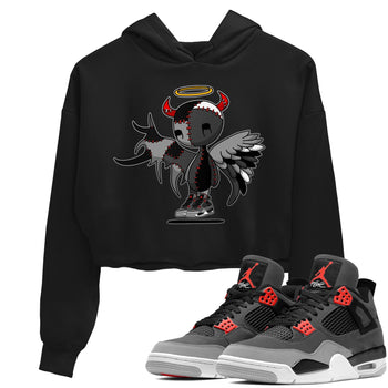 Jordan 4 Infrared Sneaker Match Tees Devil Angel Sneaker Tees Jordan 4 Infrared Sneaker Release Tees Women's Shirts