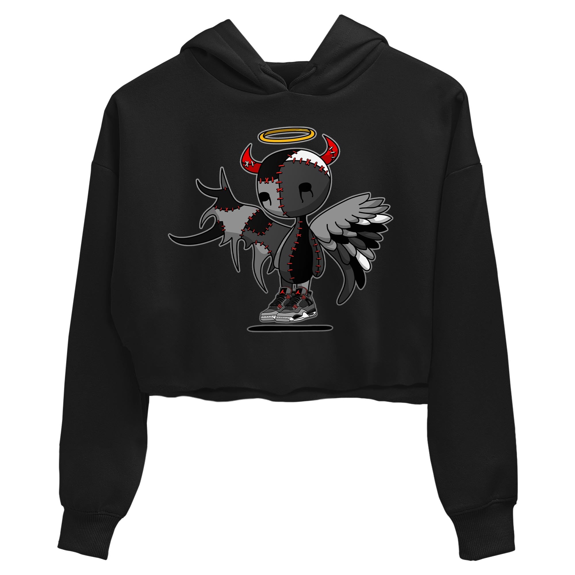 Jordan 4 Infrared Sneaker Match Tees Devil Angel Sneaker Tees Jordan 4 Infrared Sneaker Release Tees Women's Shirts