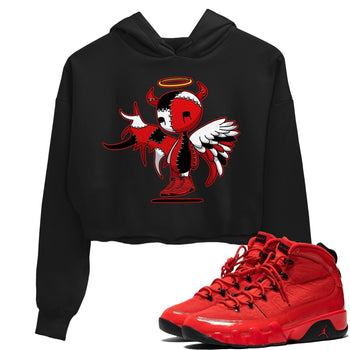 Jordan 9 Chile Red Sneaker Match Tees Devil Angel Sneaker Tees Jordan 9 Chile Red Sneaker Release Tees Women's Shirts
