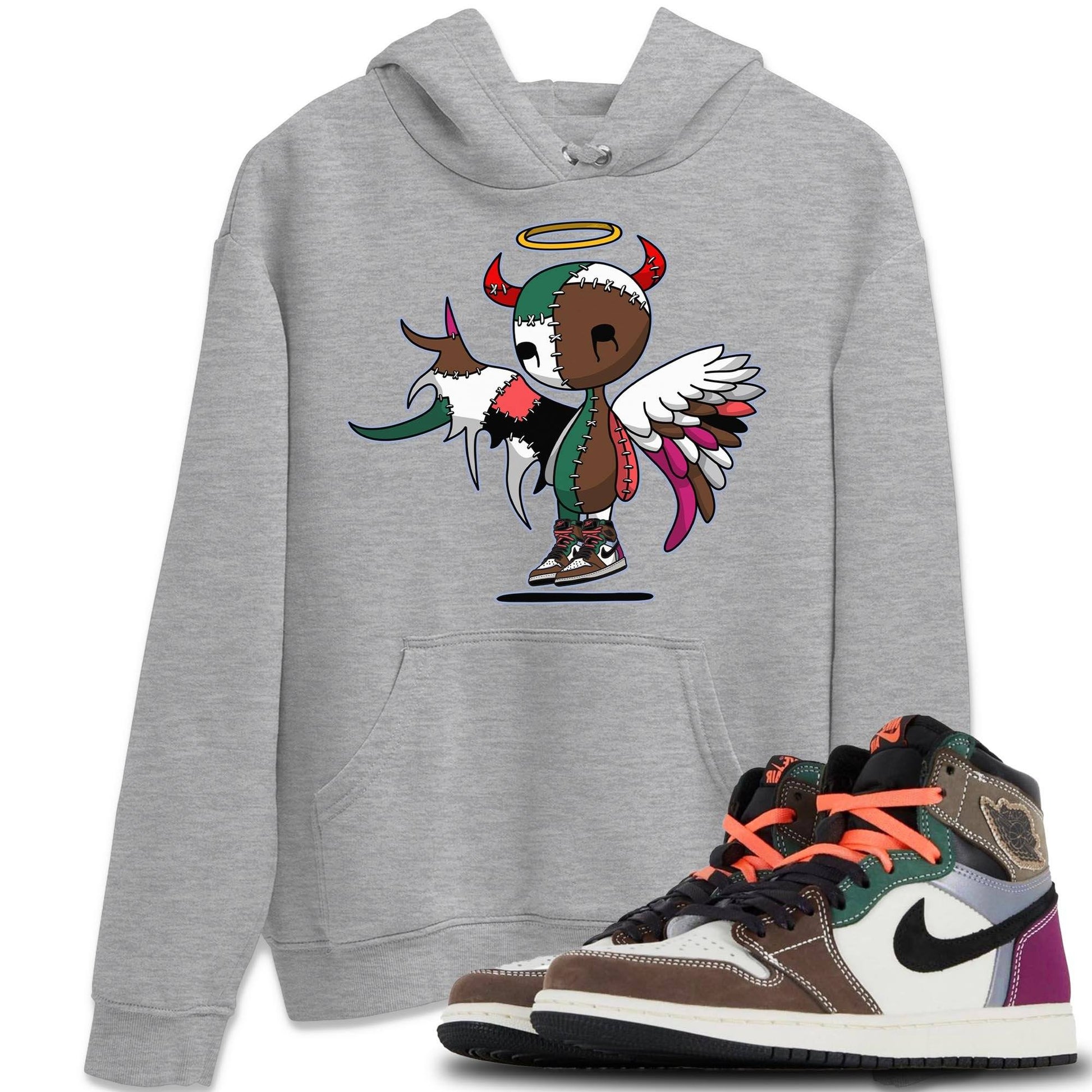 Jordan 1 Hand Crafted Sneaker Match Tees Devil Angel Sneaker Tees Jordan 1 Hand Crafted Sneaker Release Tees Unisex Shirts