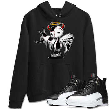 Jordan 12 Playoffs Sneaker Match Tees Devil Angel Sneaker Tees Jordan 12 Playoffs Sneaker Release Tees Unisex Shirts