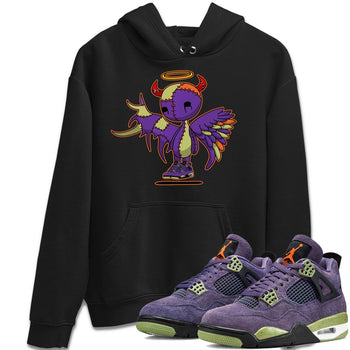 Jordan 4 Canyon Purple Sneaker Match Tees Devil Angel Sneaker Tees Jordan 4 Canyon Purple Sneaker Release Tees Unisex Shirts