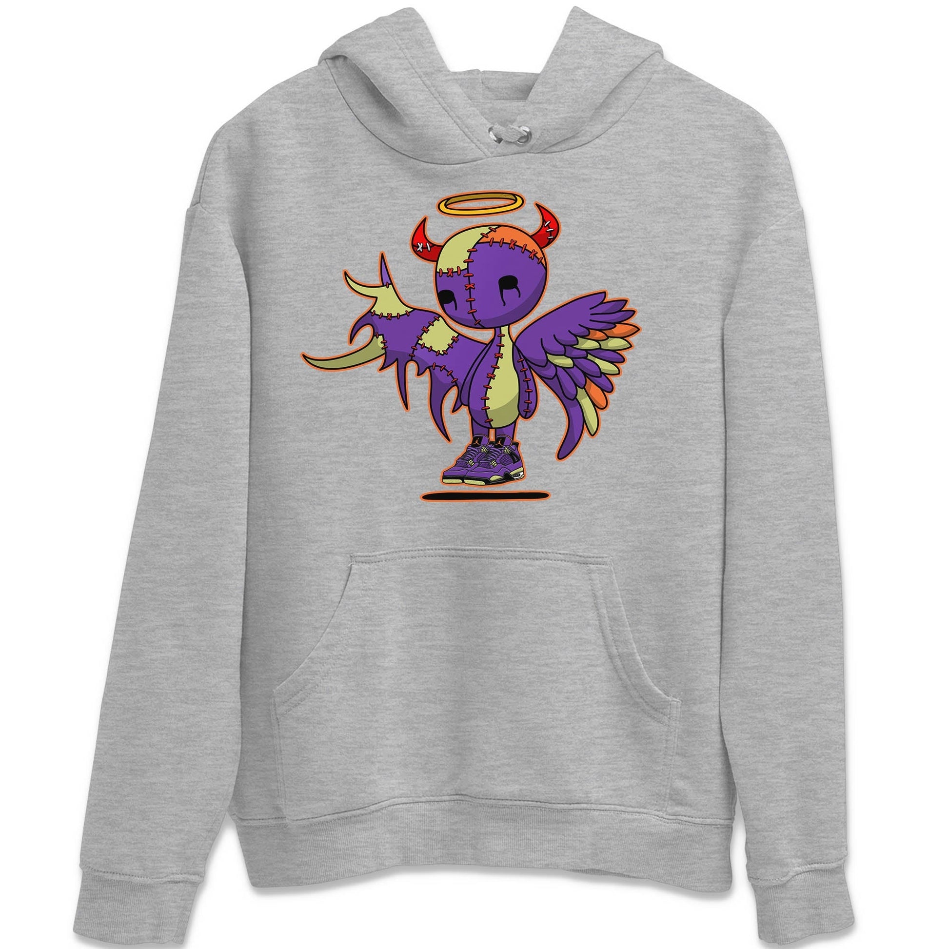 Jordan 4 Canyon Purple Sneaker Match Tees Devil Angel Sneaker Tees Jordan 4 Canyon Purple Sneaker Release Tees Unisex Shirts