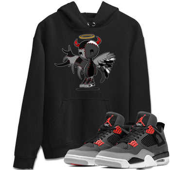 Jordan 4 Infrared Sneaker Match Tees Devil Angel Sneaker Tees Jordan 4 Infrared Sneaker Release Tees Unisex Shirts