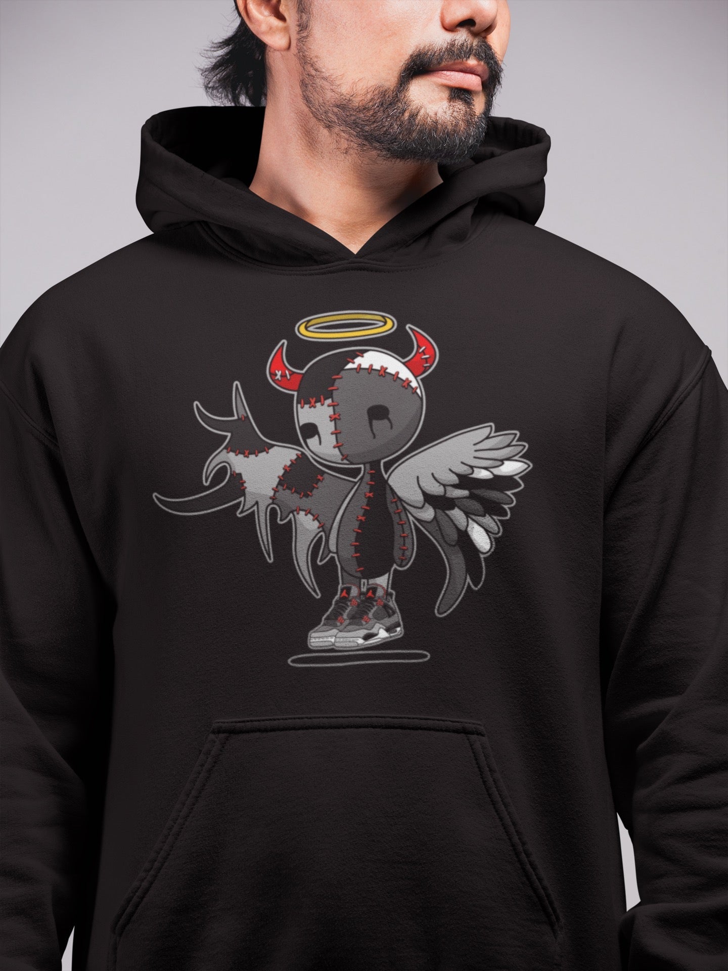 Jordan 4 Infrared Sneaker Match Tees Devil Angel Sneaker Tees Jordan 4 Infrared Sneaker Release Tees Unisex Shirts