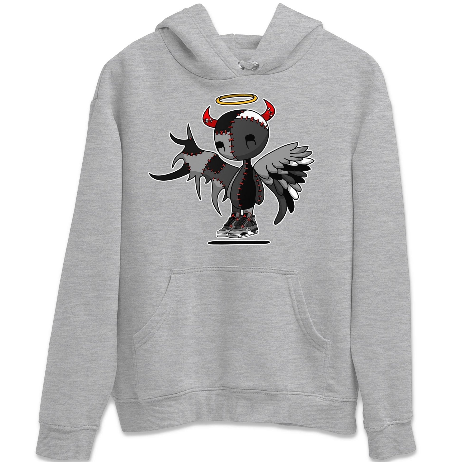 Jordan 4 Infrared Sneaker Match Tees Devil Angel Sneaker Tees Jordan 4 Infrared Sneaker Release Tees Unisex Shirts