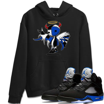 Jordan 5 Racer Blue Sneaker Match Tees Devil Angel Sneaker Tees Jordan 5 Racer Blue Sneaker Release Tees Unisex Shirts