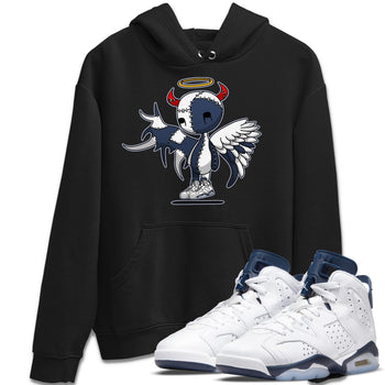 Jordan 6 Midnight Navy Sneaker Match Tees Devil Angel Sneaker Tees Jordan 6 Midnight Navy Sneaker Release Tees Unisex Shirts