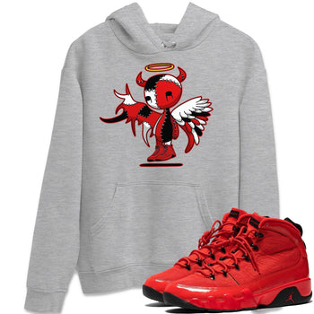 Jordan 9 Chile Red Sneaker Match Tees Devil Angel Sneaker Tees Jordan 9 Chile Red Sneaker Release Tees Unisex Shirts