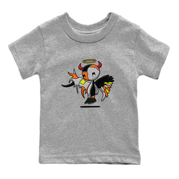 Nike Dunk Mid Premium shirt to match jordans Devil Angel sneaker tees Nike Dunk Mid Halloween SNRT Sneaker Tees Sneaker Matching Clothing Brand Baby Toddler Heather Grey 2 T-Shirt