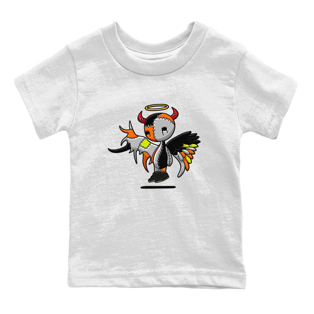 Nike Dunk Mid Premium shirt to match jordans Devil Angel sneaker tees Nike Dunk Mid Halloween SNRT Sneaker Tees Sneaker Matching Clothing Brand Baby Toddler White 2 T-Shirt