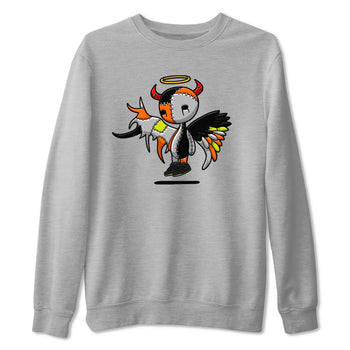 Nike Dunk Mid Premium shirt to match jordans Devil Angel sneaker tees Nike Dunk Mid Halloween SNRT Sneaker Tees Sneaker Matching Clothing Brand Unisex Sneaker Tee Heather Grey 2 T-Shirt