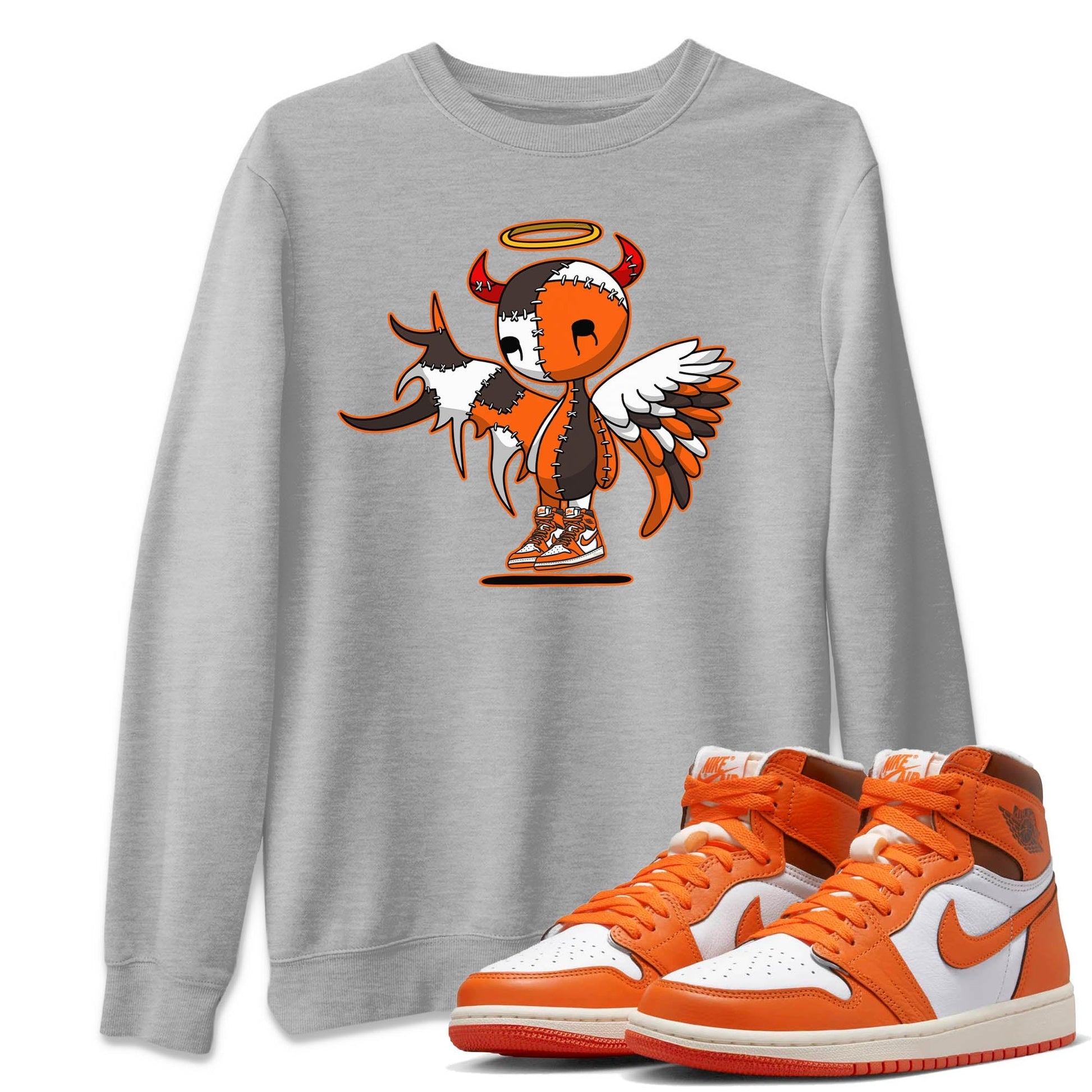 Jordan 1 Starfish Sneaker Match Tees Devil Angel Sneaker Tees Jordan 1 Starfish Sneaker Release Tees Unisex Shirts