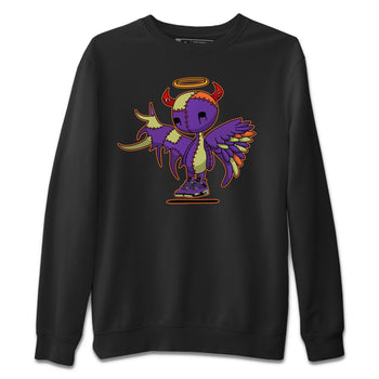 Jordan 4 Canyon Purple Sneaker Match Tees Devil Angel Sneaker Tees Jordan 4 Canyon Purple Sneaker Release Tees Unisex Shirts