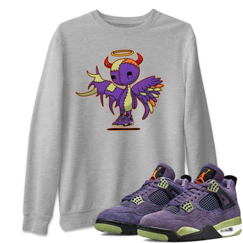Jordan 4 Canyon Purple Sneaker Match Tees Devil Angel Sneaker Tees Jordan 4 Canyon Purple Sneaker Release Tees Unisex Shirts