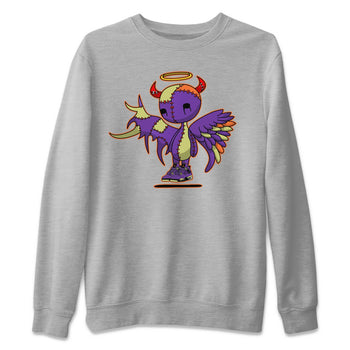 Jordan 4 Canyon Purple Sneaker Match Tees Devil Angel Sneaker Tees Jordan 4 Canyon Purple Sneaker Release Tees Unisex Shirts