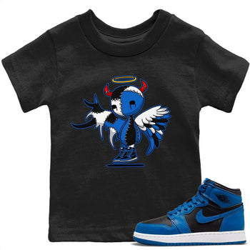 Jordan 1 Dark Marina Blue Sneaker Match Tees Devil Angel Sneaker Tees Jordan 1 Dark Marina Blue Sneaker Release Tees Kids Shirts