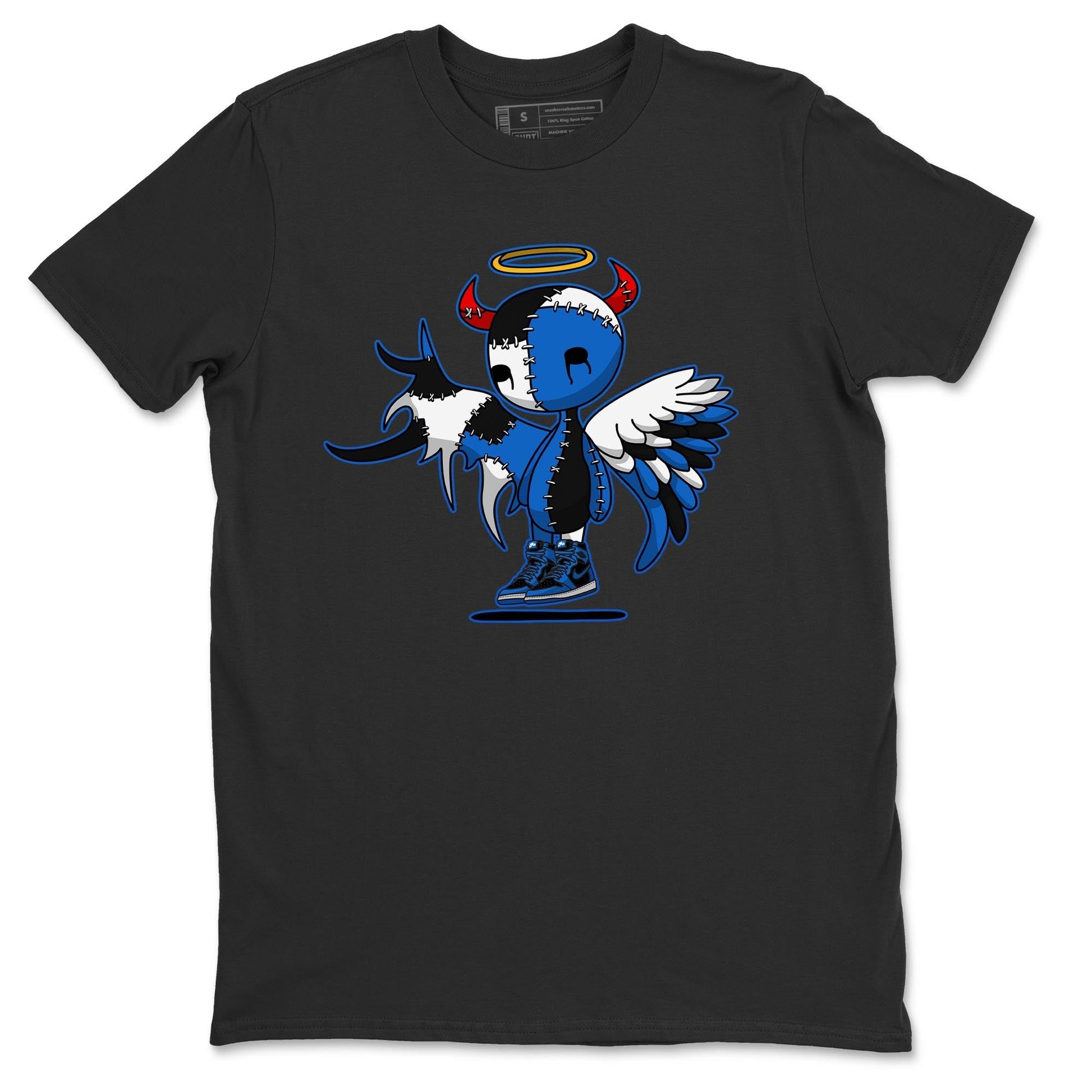 Jordan 1 Dark Marina Blue Sneaker Match Tees Devil Angel Sneaker Tees Jordan 1 Dark Marina Blue Sneaker Release Tees Unisex Shirts