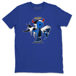 Jordan 1 Dark Marina Blue Sneaker Match Tees Devil Angel Sneaker Tees Jordan 1 Dark Marina Blue Sneaker Release Tees Unisex Shirts