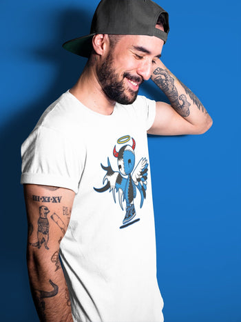 Jordan 1 Dark Marina Blue Sneaker Match Tees Devil Angel Sneaker Tees Jordan 1 Dark Marina Blue Sneaker Release Tees Unisex Shirts