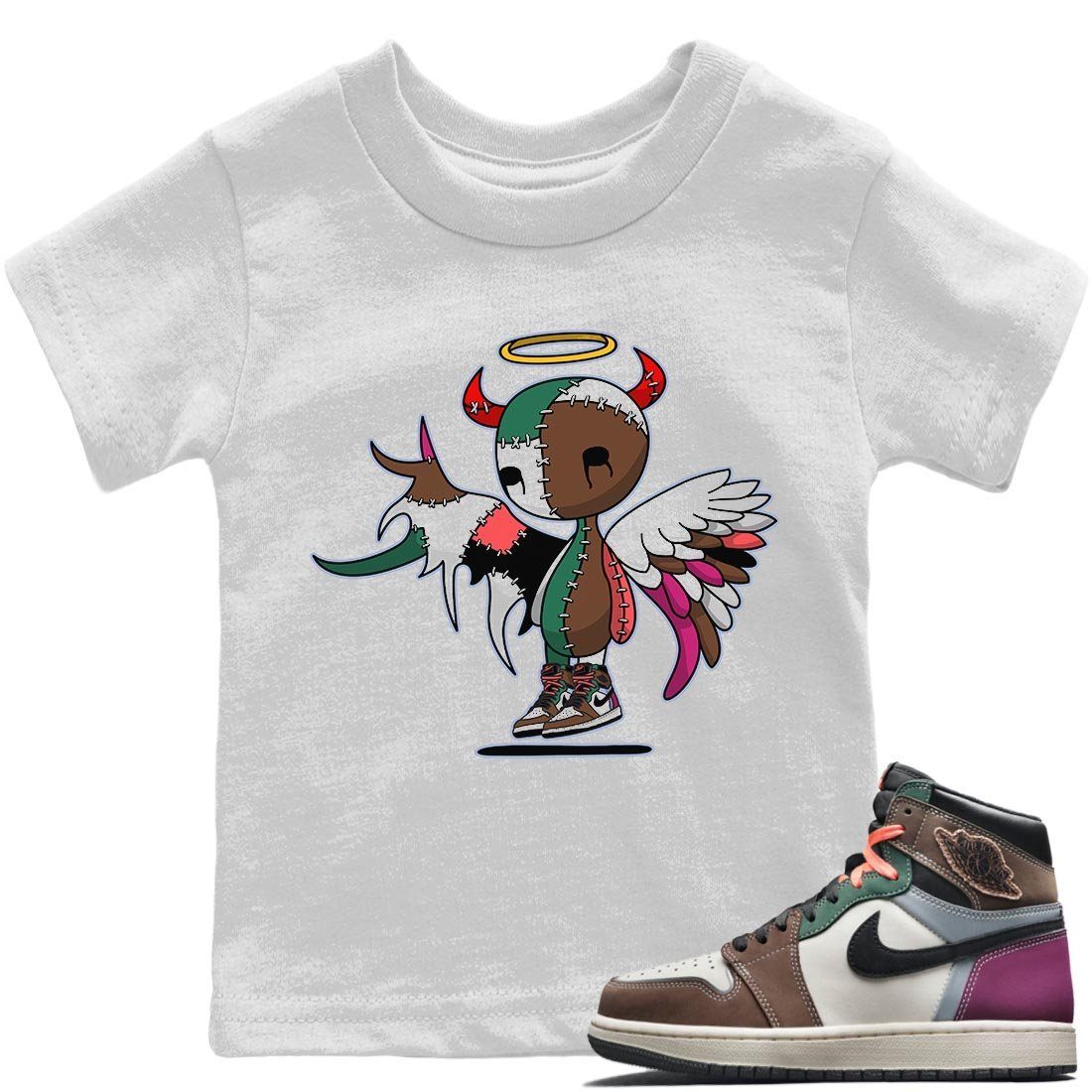 Jordan 1 Hand Crafted Sneaker Match Tees Devil Angel Sneaker Tees Jordan 1 Hand Crafted Sneaker Release Tees Kids Shirts