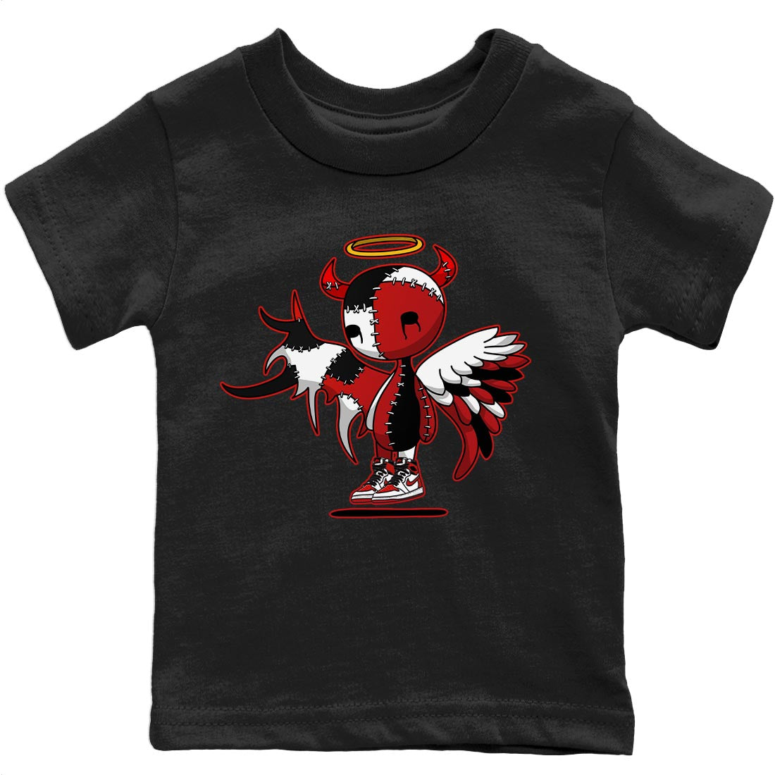 Jordan 1 Heritage Sneaker Match Tees Devil Angel Sneaker Tees Jordan 1 Heritage Sneaker Release Tees Kids Shirts