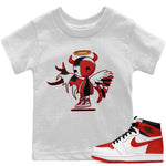 Jordan 1 Heritage Sneaker Match Tees Devil Angel Sneaker Tees Jordan 1 Heritage Sneaker Release Tees Kids Shirts