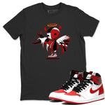 Jordan 1 Heritage Sneaker Match Tees Devil Angel Sneaker Tees Jordan 1 Heritage Sneaker Release Tees Unisex Shirts