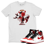 Jordan 1 Heritage Sneaker Match Tees Devil Angel Sneaker Tees Jordan 1 Heritage Sneaker Release Tees Unisex Shirts