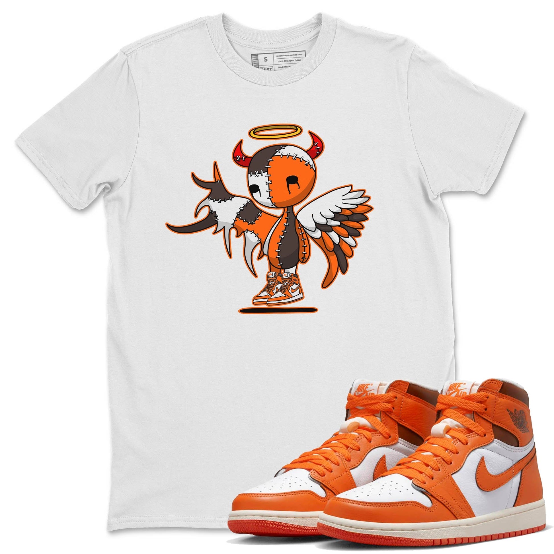 Jordan 1 Starfish Sneaker Match Tees Devil Angel Sneaker Tees Jordan 1 Starfish Sneaker Release Tees Unisex Shirts