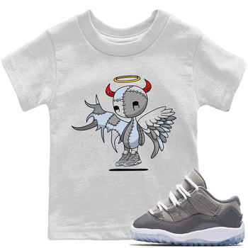 Jordan 11 Cool Grey Sneaker Match Tees Devil Angel Sneaker Tees Jordan 11 Cool Grey Sneaker Release Tees Kids Shirts