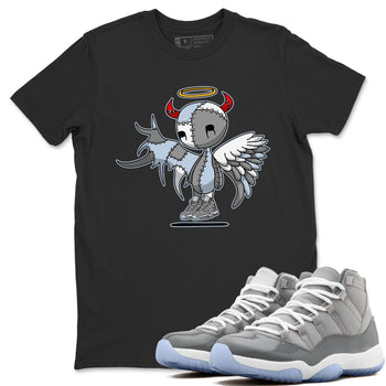 Jordan 11 Cool Grey Sneaker Match Tees Devil Angel Sneaker Tees Jordan 11 Cool Grey Sneaker Release Tees Unisex Shirts