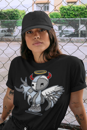 Jordan 11 Cool Grey Sneaker Match Tees Devil Angel Sneaker Tees Jordan 11 Cool Grey Sneaker Release Tees Unisex Shirts