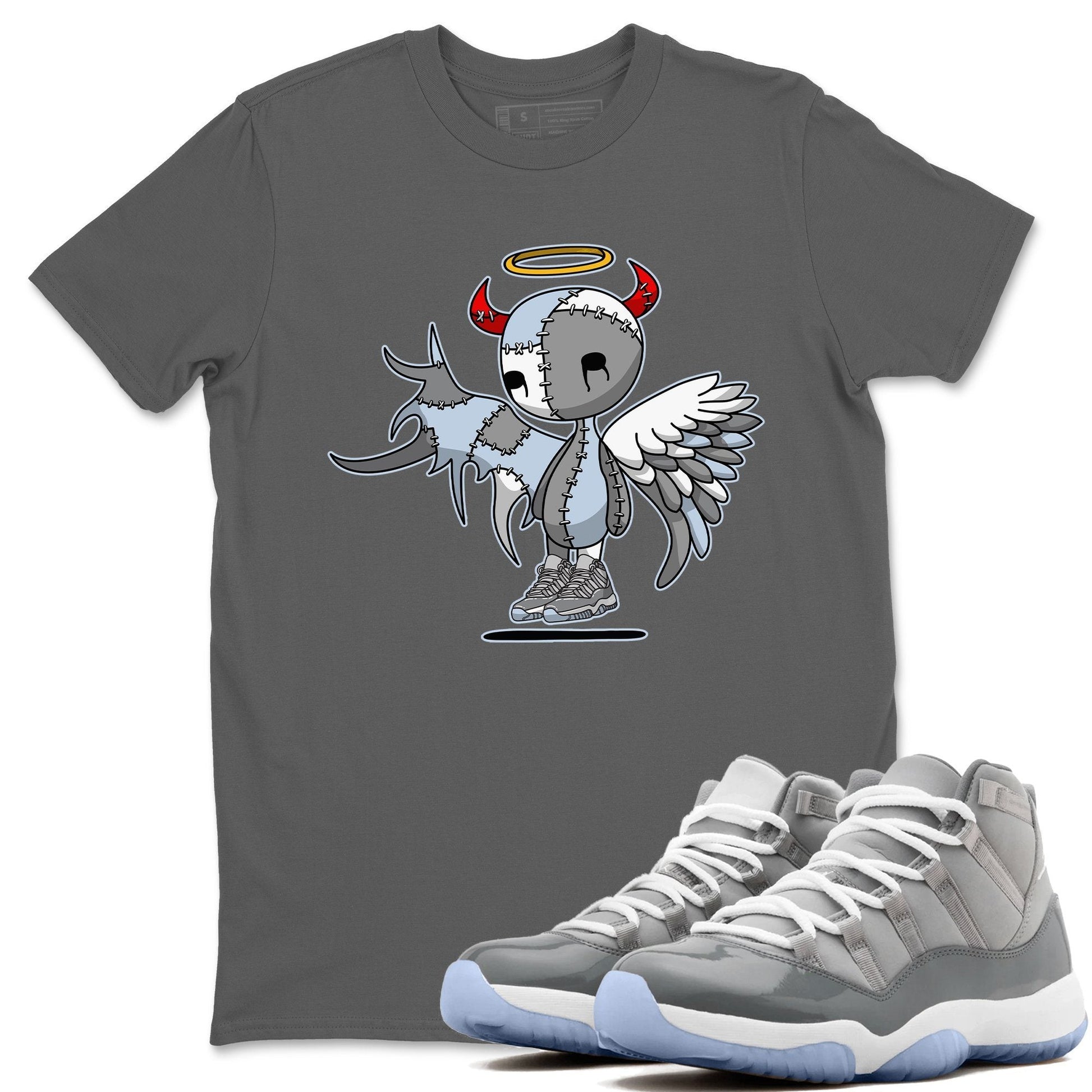 Jordan 11 Cool Grey Sneaker Match Tees Devil Angel Sneaker Tees Jordan 11 Cool Grey Sneaker Release Tees Unisex Shirts