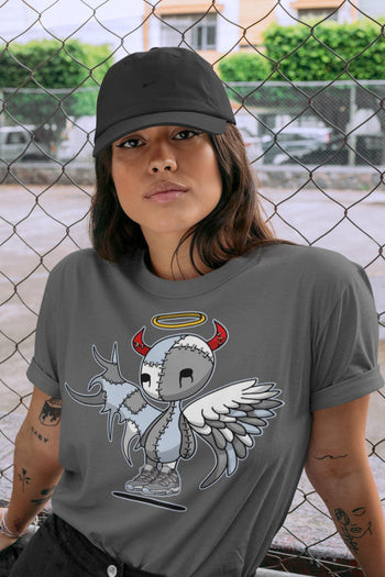 Jordan 11 Cool Grey Sneaker Match Tees Devil Angel Sneaker Tees Jordan 11 Cool Grey Sneaker Release Tees Unisex Shirts
