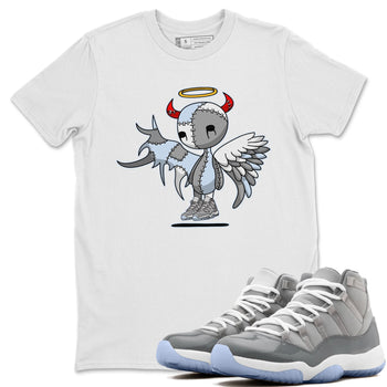Jordan 11 Cool Grey Sneaker Match Tees Devil Angel Sneaker Tees Jordan 11 Cool Grey Sneaker Release Tees Unisex Shirts