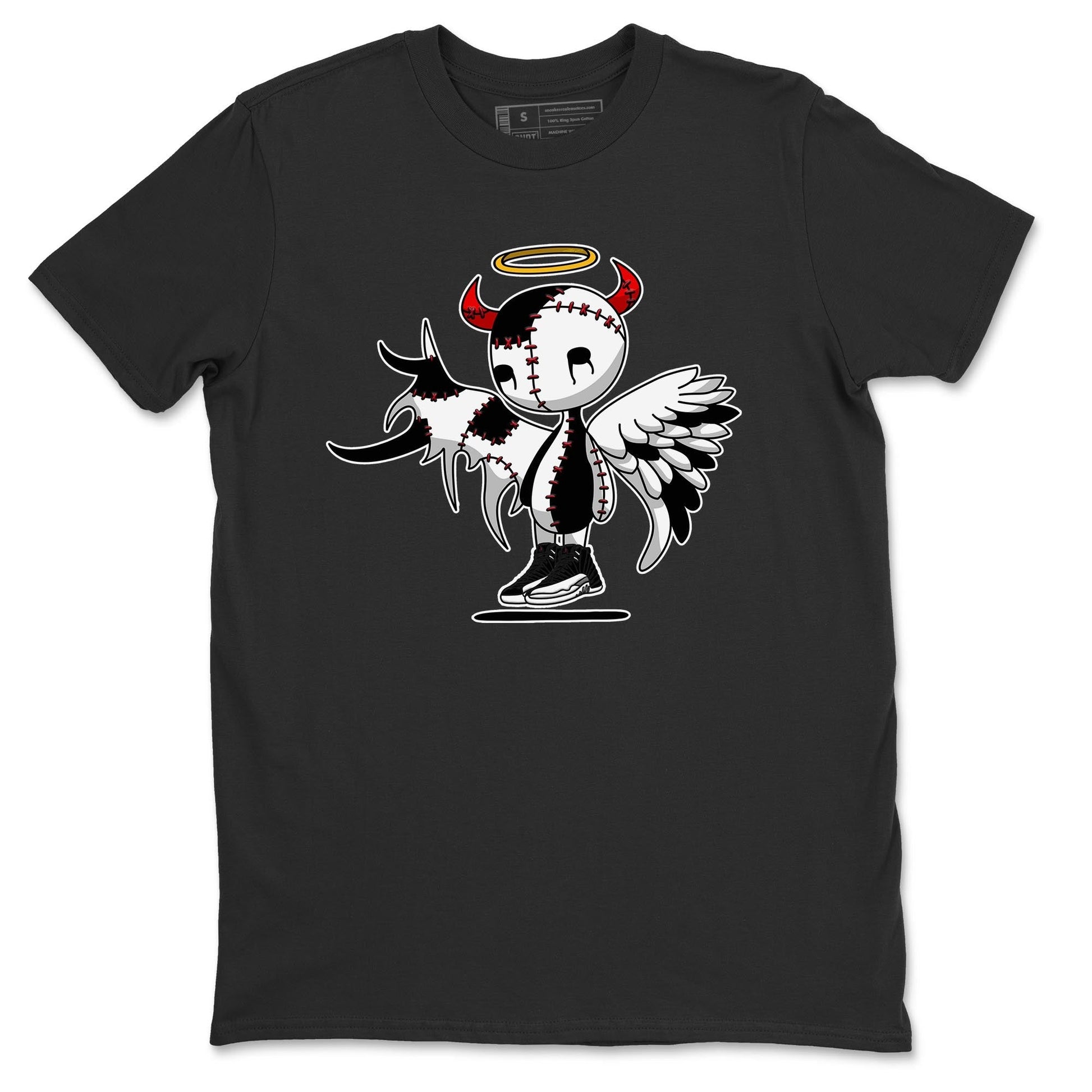 Jordan 12 Playoffs Sneaker Match Tees Devil Angel Sneaker Tees Jordan 12 Playoffs Sneaker Release Tees Unisex Shirts