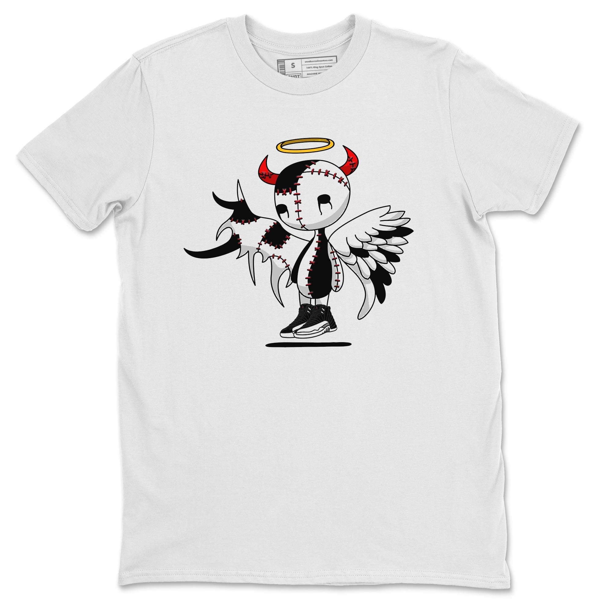Jordan 12 Playoffs Sneaker Match Tees Devil Angel Sneaker Tees Jordan 12 Playoffs Sneaker Release Tees Unisex Shirts