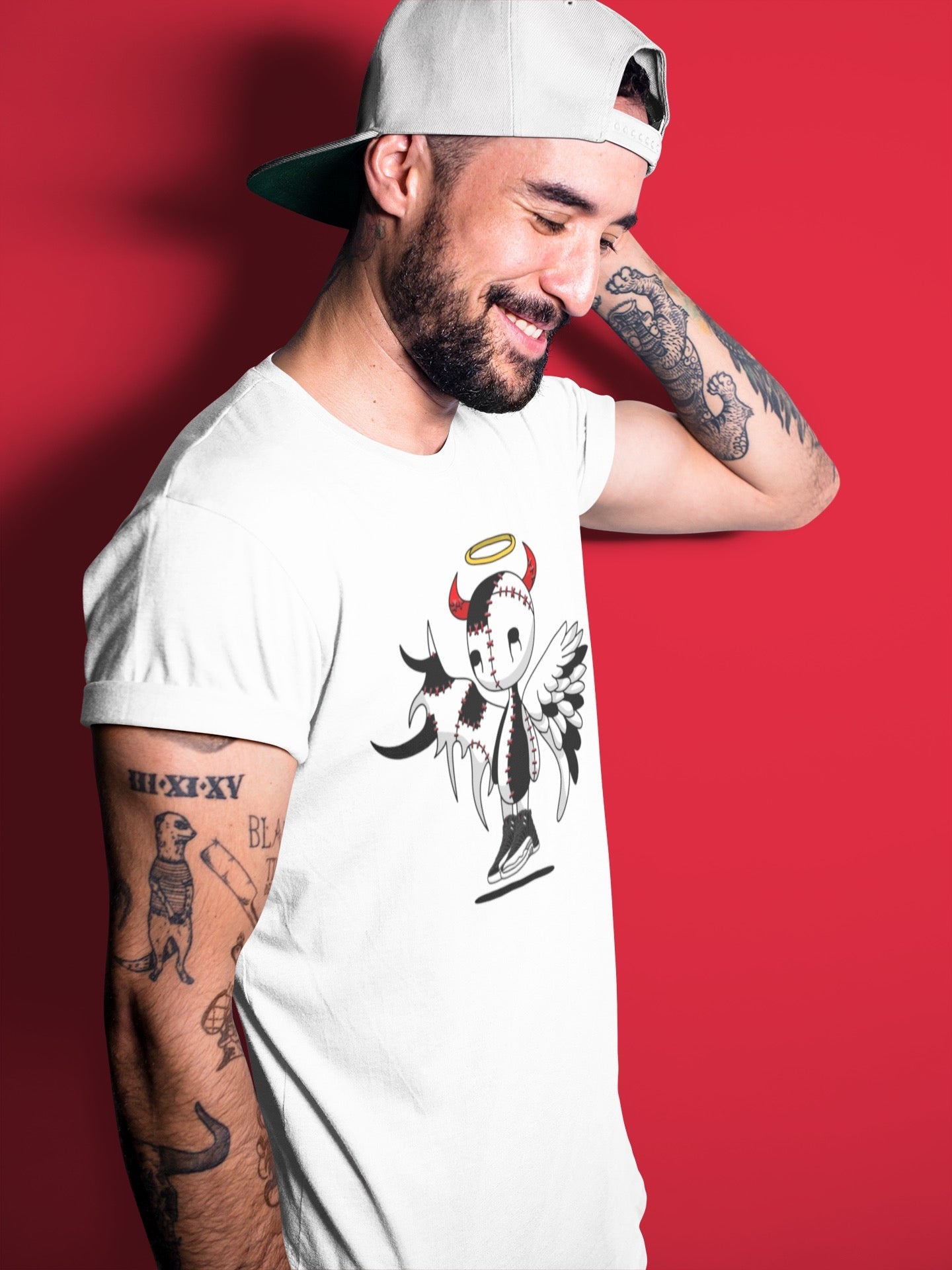 Jordan 12 Playoffs Sneaker Match Tees Devil Angel Sneaker Tees Jordan 12 Playoffs Sneaker Release Tees Unisex Shirts