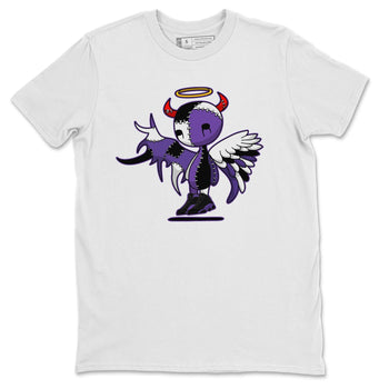 Jordan 13 Court Purple Sneaker Match Tees Devil Angel Sneaker Tees Jordan 13 Court Purple Sneaker Release Tees Unisex Shirts