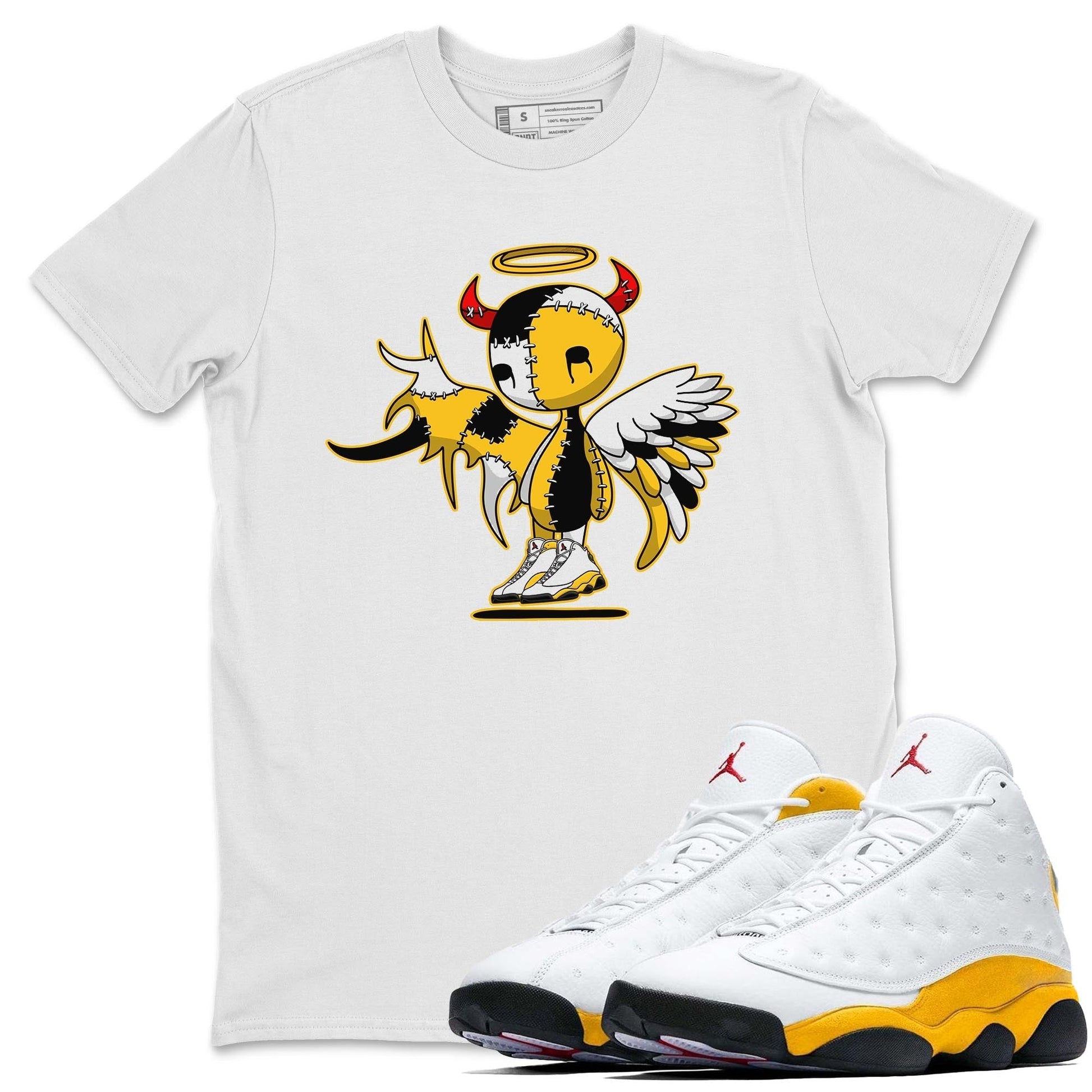 Jordan 13 Del Sol Sneaker Match Tees Devil Angel Sneaker Tees Jordan 13 Del Sol Sneaker Release Tees Unisex Shirts